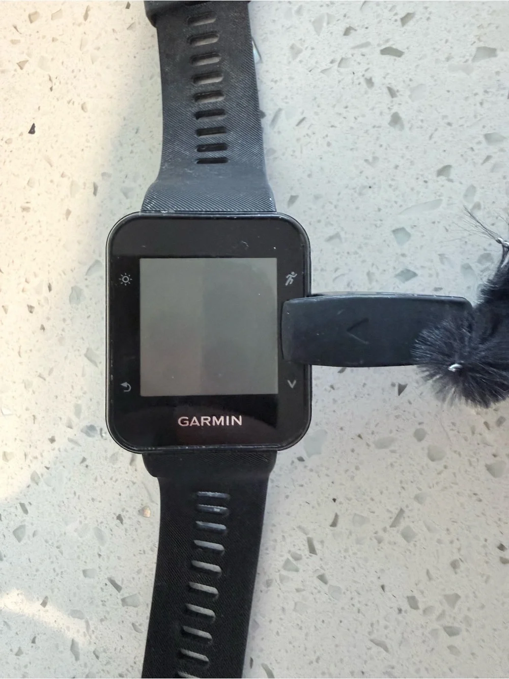 garmin black GPS Fitness Smartwatch with USB Cable